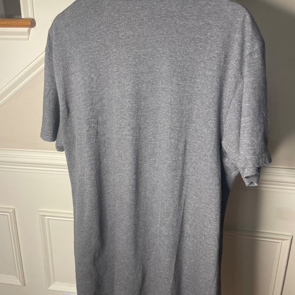 Polo Ralph Lauren Shirt Adult Large Gray Red Pony V Neck Pullover Solid - Picture 5 of 6